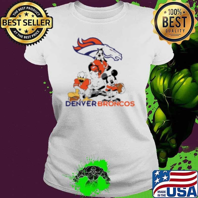 Mickey Pluto Donald Denver Broncos Shirt