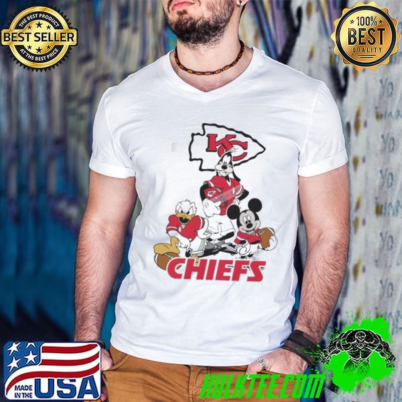 Mickey, Pluto, Donald Kansas City Chiefs Shirt