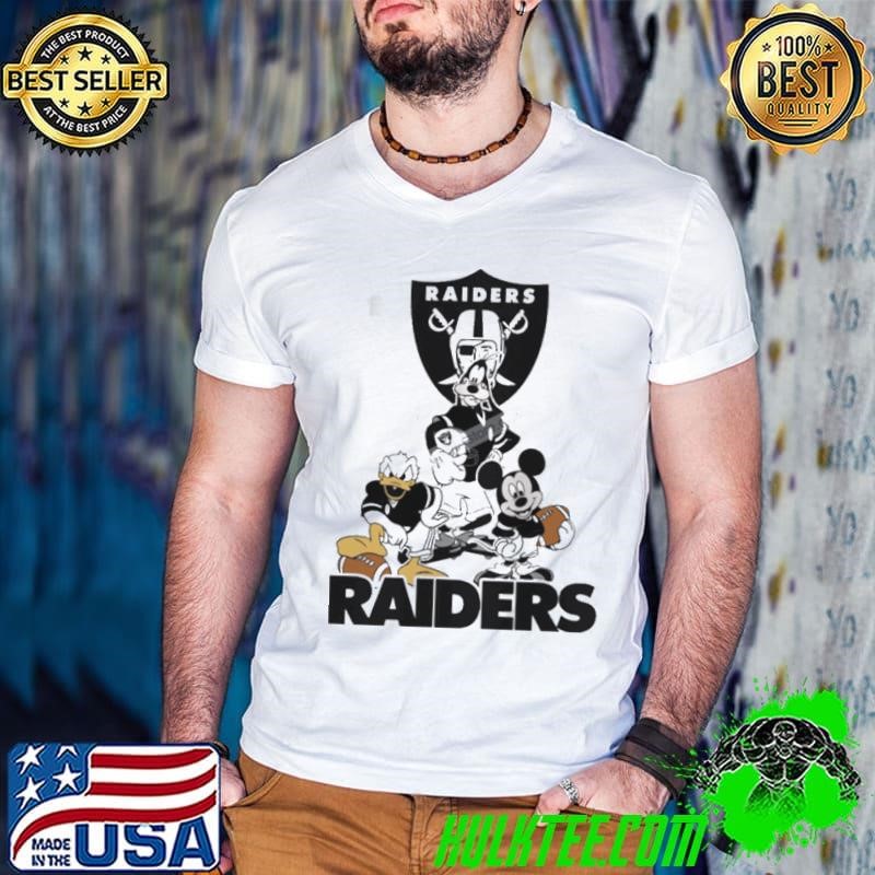 Mickey, Pluto, Donald Las Vegas Raiders Shirt