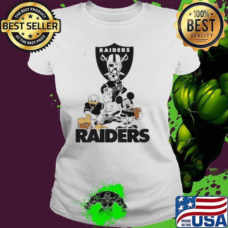 Mickey, Pluto, Donald Las Vegas Raiders Shirt