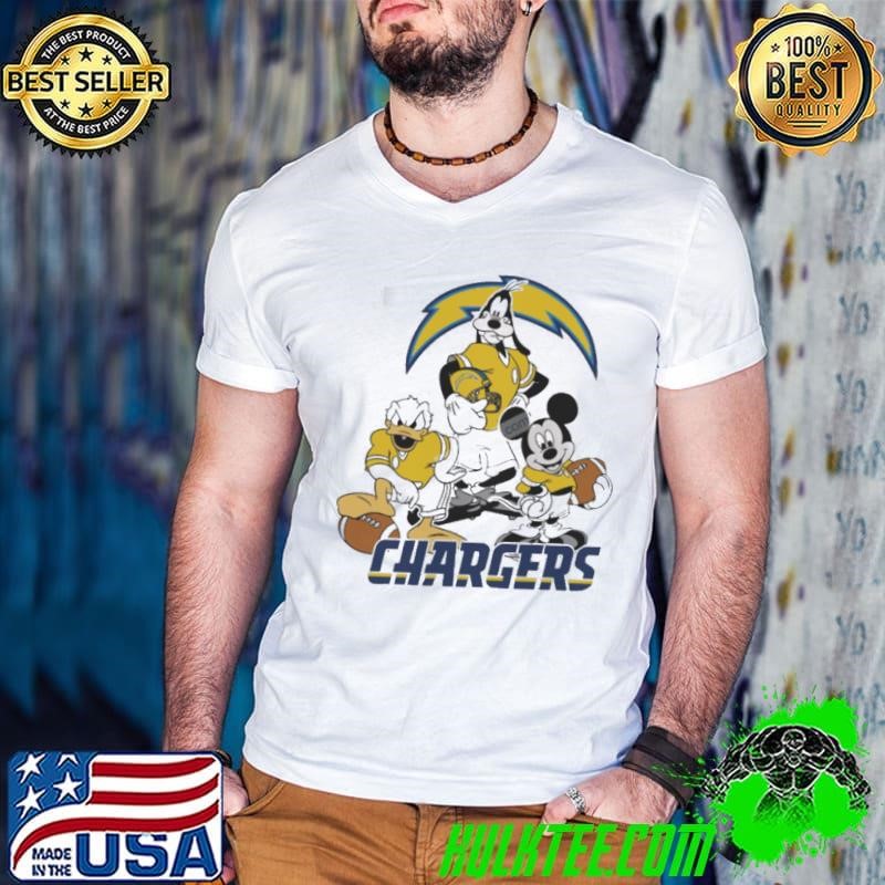 Mickey, Pluto, Donald Los Angeles Chargers Shirt