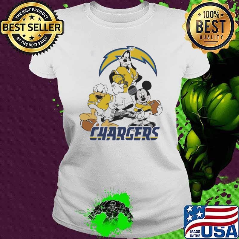 Mickey, Pluto, Donald Los Angeles Chargers Shirt