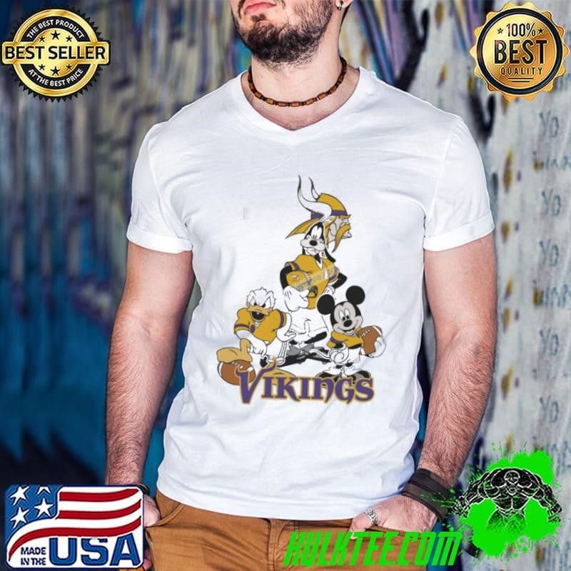 Mickey, Pluto, Donald Minnesota Vikings Shirt