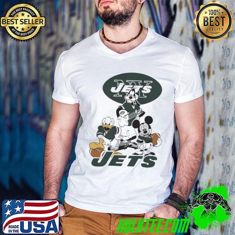 Mickey, Pluto, Donald New York Jets Shirt