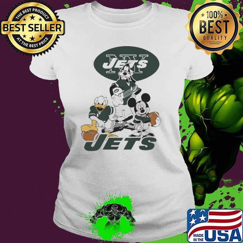 Mickey, Pluto, Donald New York Jets Shirt