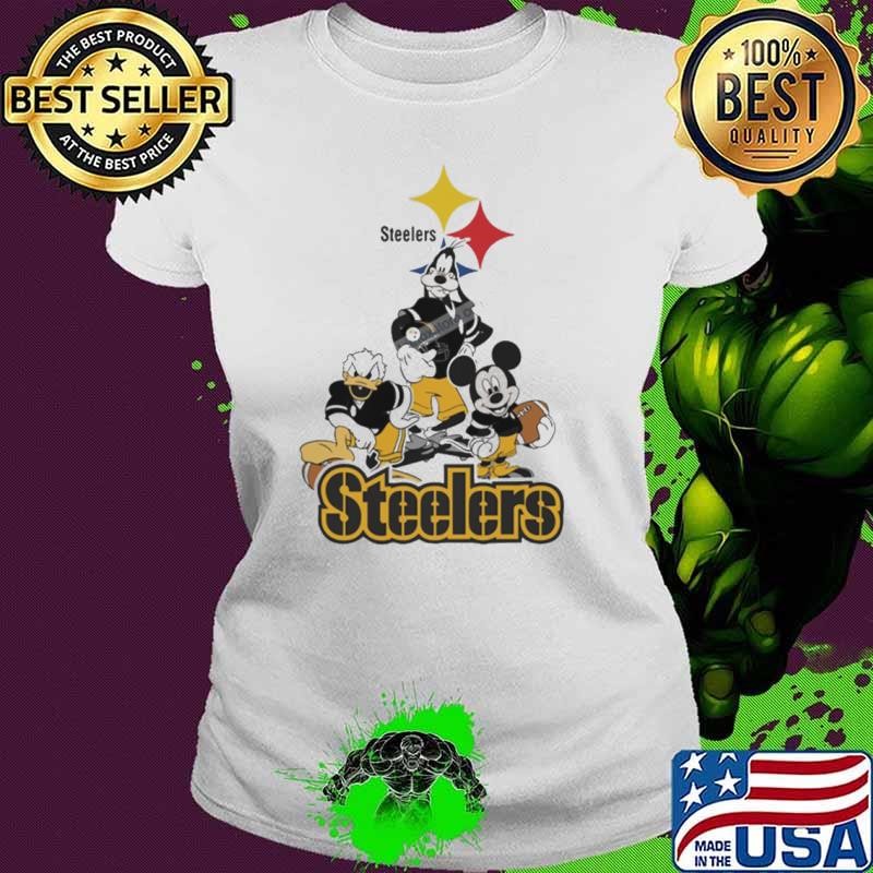 Mickey, Pluto, Donald Pittsburgh Steelers Shirt