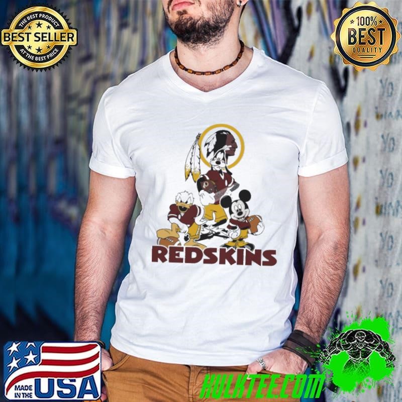 Mickey, Pluto, Donald Washington Redskins Shirt