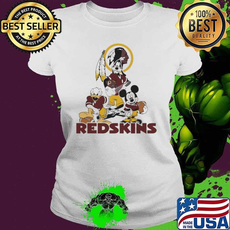 Mickey, Pluto, Donald Washington Redskins Shirt