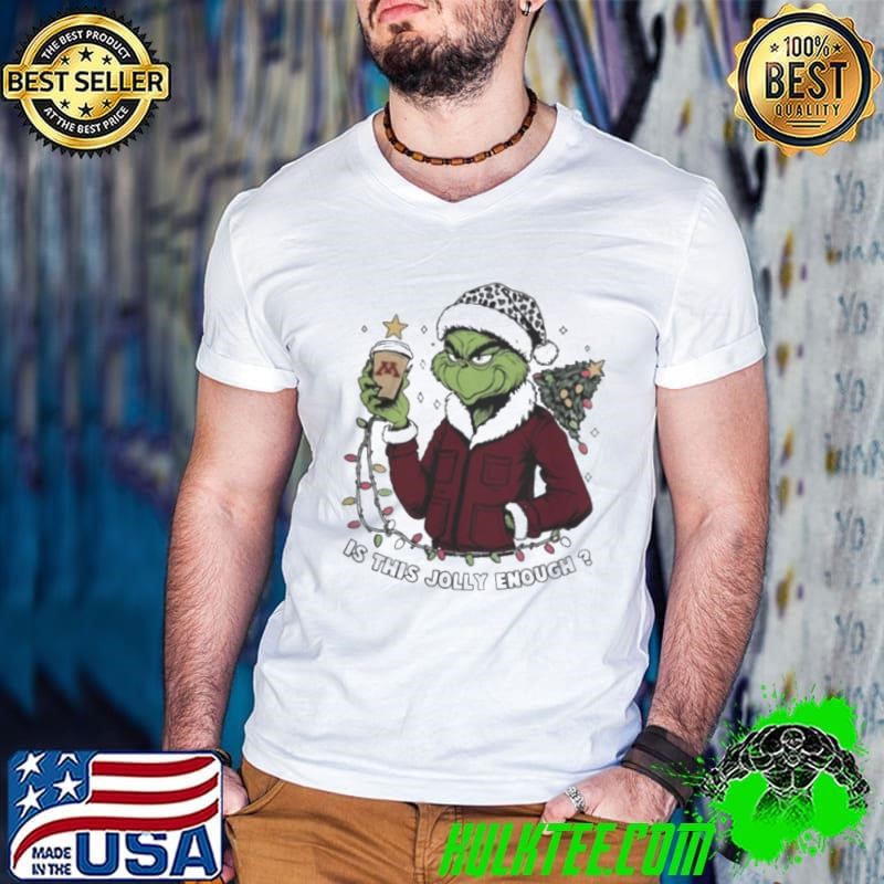 Minnesota Golden Gophers x Santa Grinch Is This Jolly Enough Merry Christmas Guys V Neck