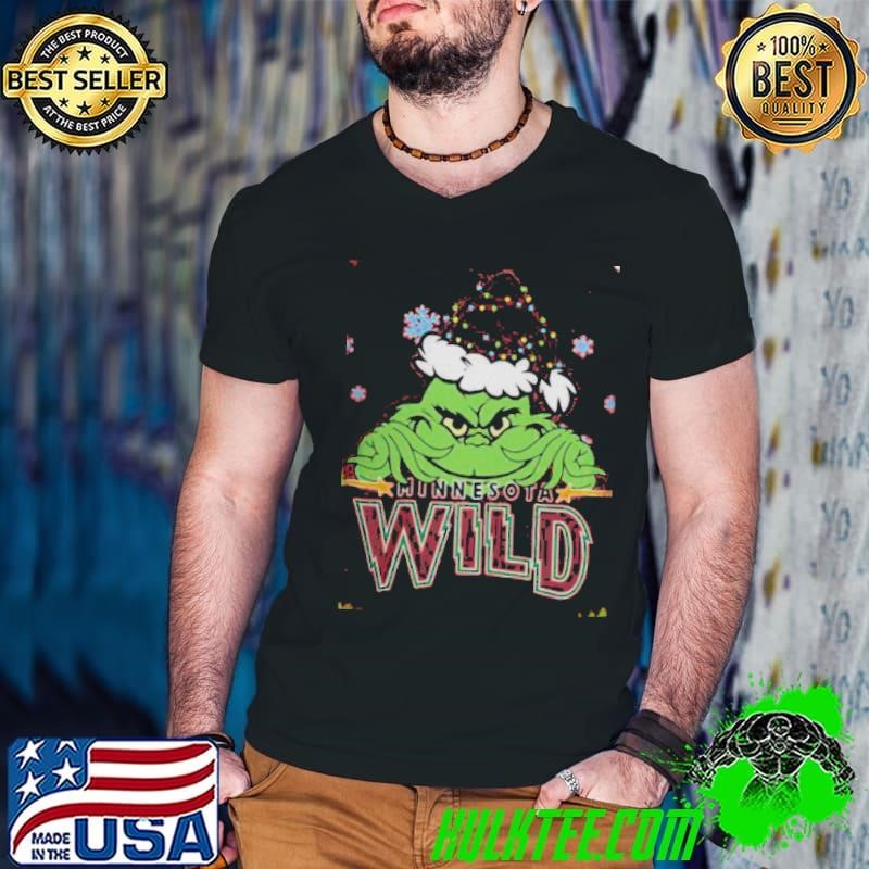 Minnesota Wild The Grinch Christmas Happy Holidays 2024 Hockey shirt