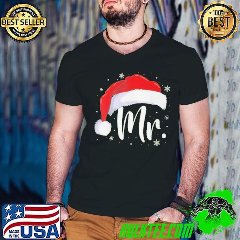 Mr And Mrs Claus Couples Matching Christmas Pajamas Santa Shirt