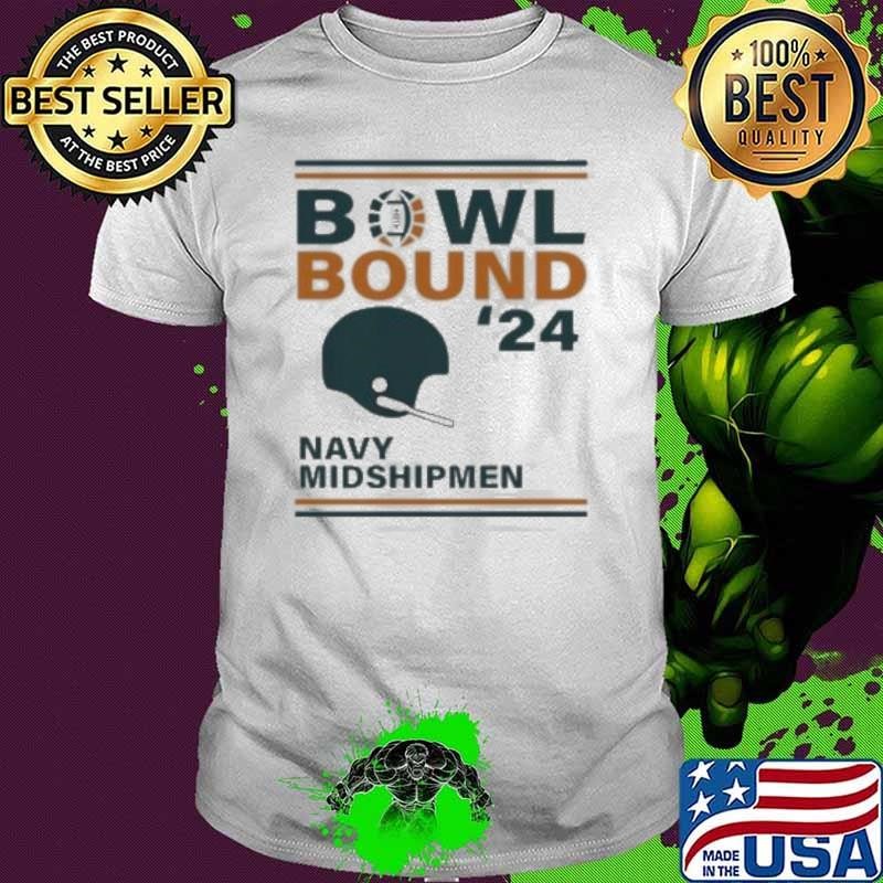 Navy Midshipmen 2024 Bowl Bound Helmet Shirt