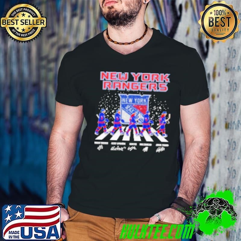New York Hockey Team Abbey Road Christmas Guys V Neck
