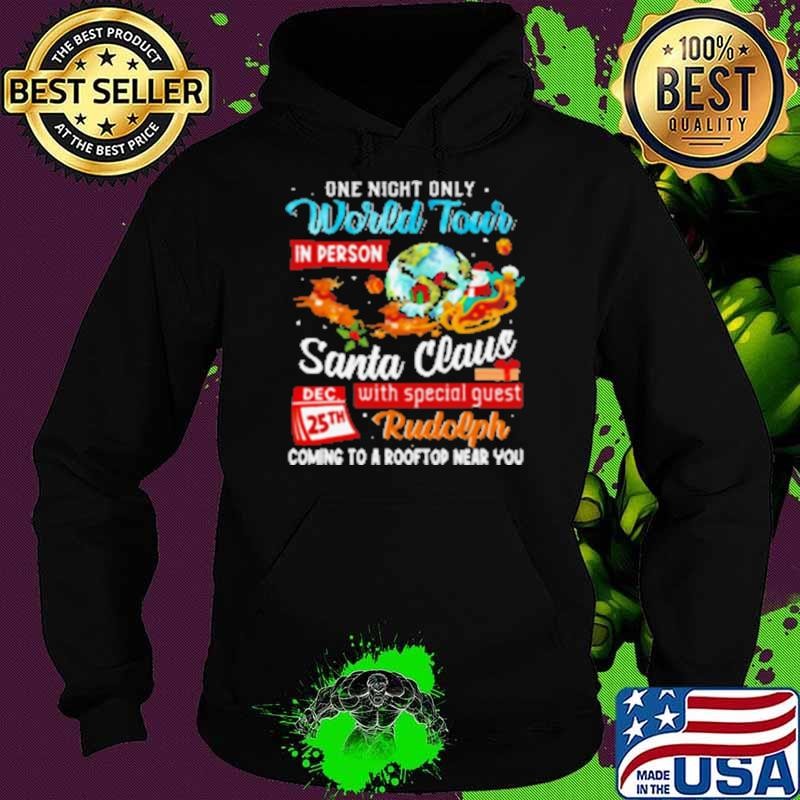 Official Santa World Tour On 25th Dec Awesome Hoodie