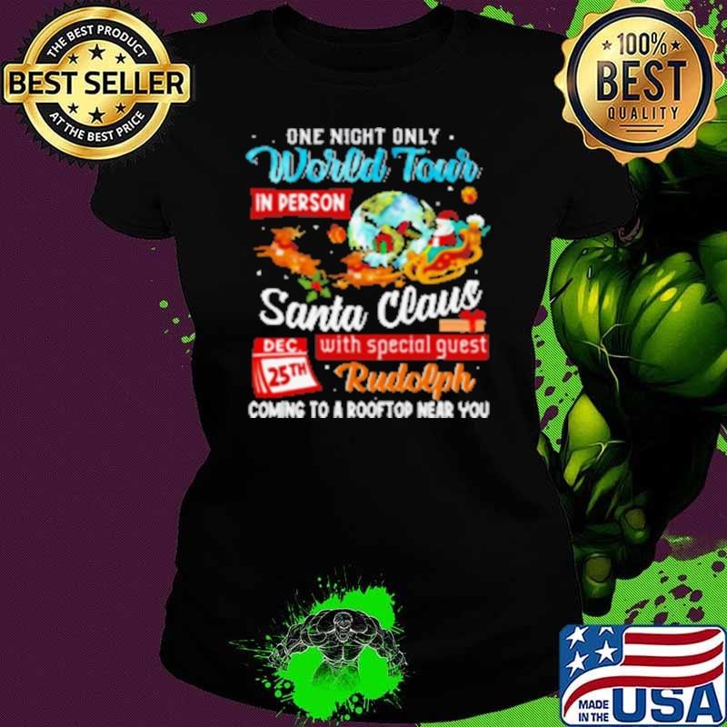 Official Santa World Tour On 25th Dec Awesome Ladies tee