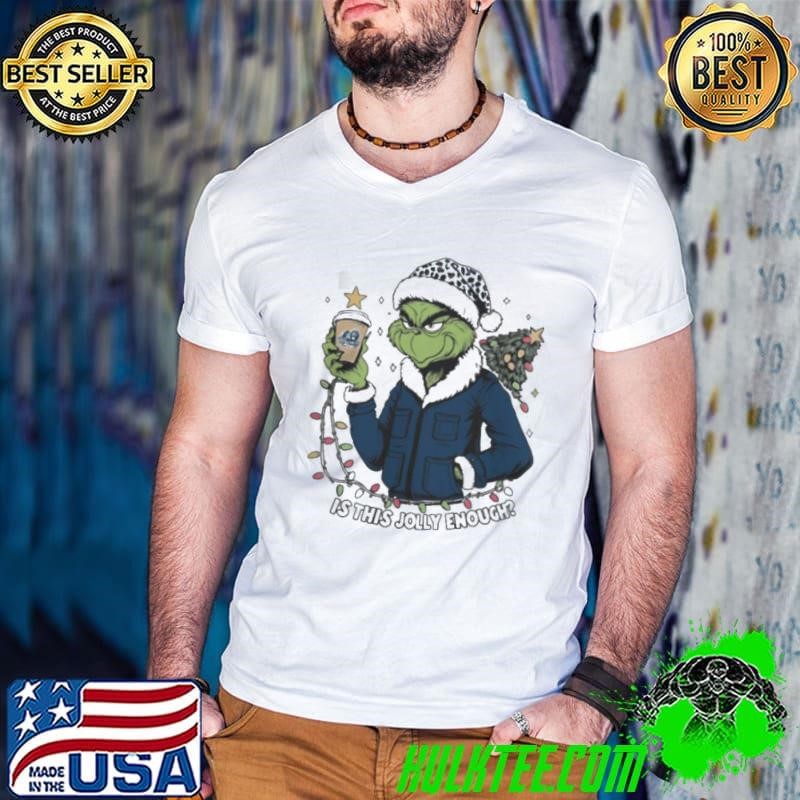 Old Dominion Monarchs x Santa Grinch Is This Jolly Enough Merry Christmas Guys V Neck
