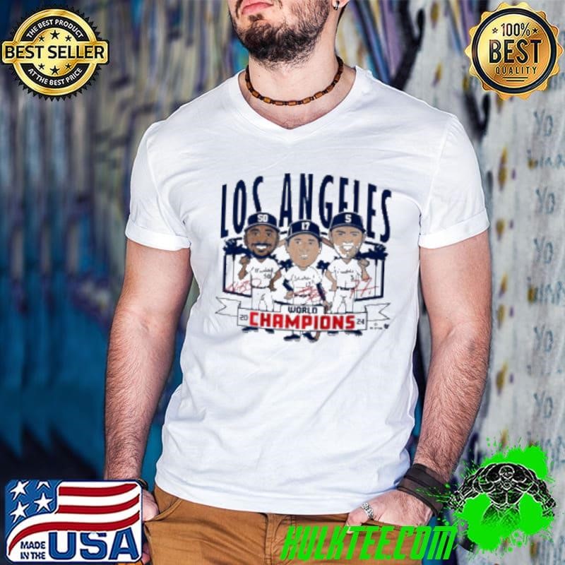 Original Los Angeles Baseball World Champions Caricatures Shirt