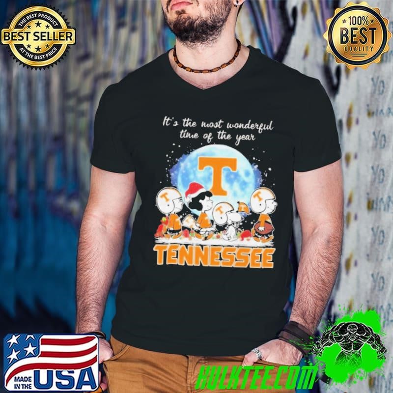 Peanut Characters It’s The Most Wonderful Time Of The Year Tennessee Volunteers Christmas 2024 Shirt