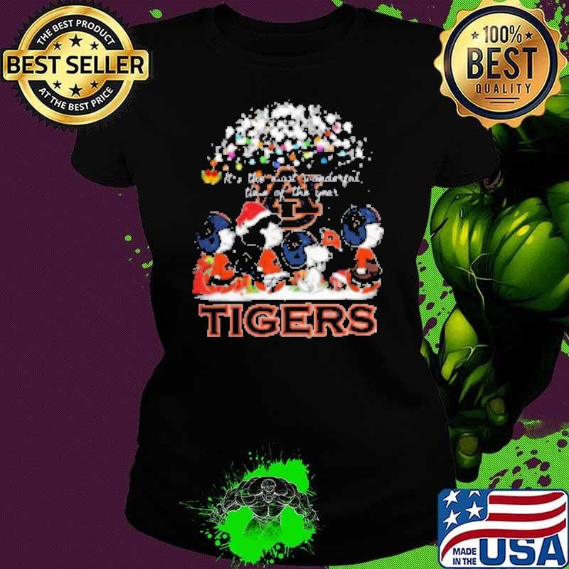 Peanuts Auburn Tigers It's The Most Wonderful Time Of The Year Winter Shirt