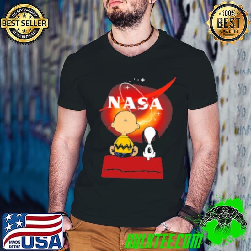Peanuts Charlie Brown And Snoopy NASA Shirt