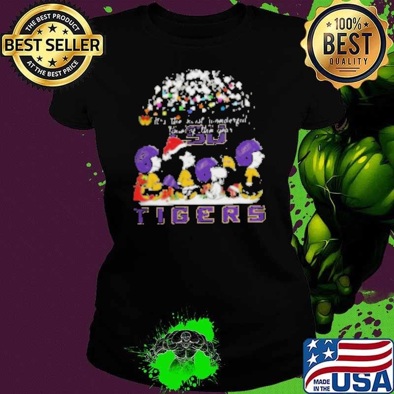 Peanuts LSU Tigers It's The Most Wonderful Time Of The Year Winter Shirt