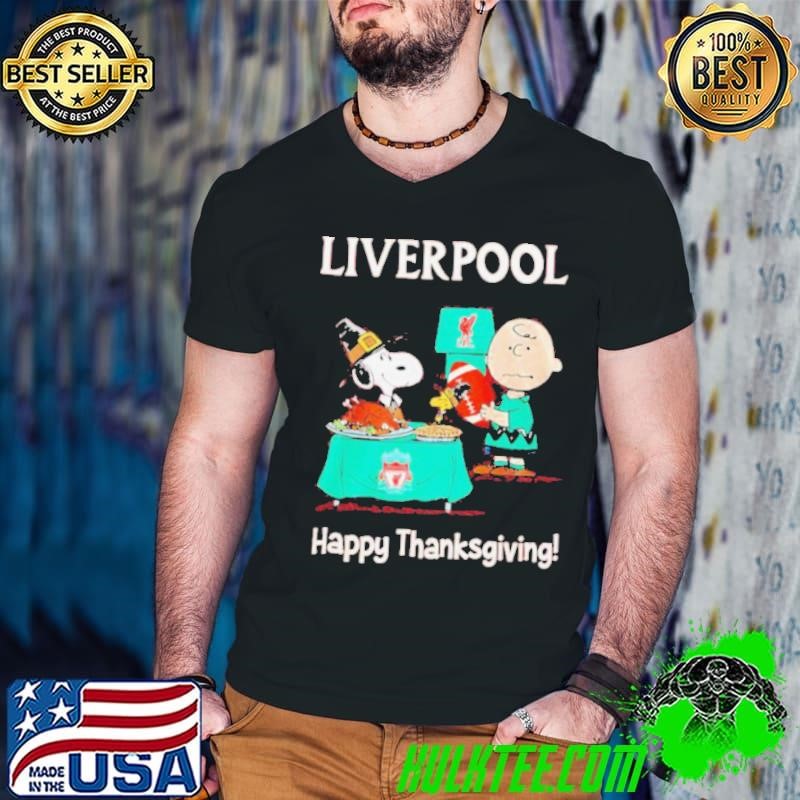 Peanuts Liverpool Happy Thanksgiving shirt