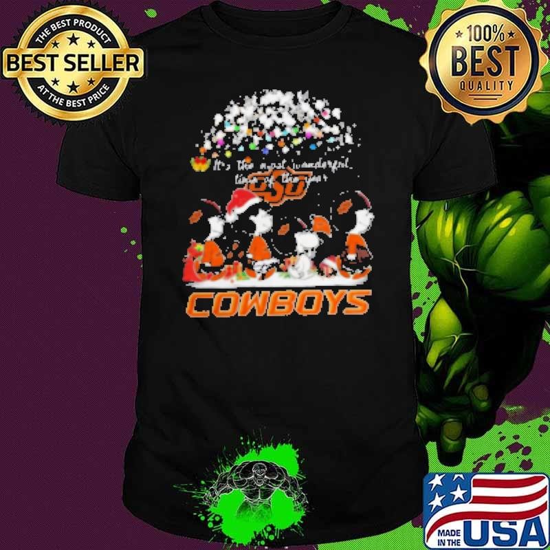 Peanuts Oklahoma State Cowboys It's The Most Wonderful Time Of The Year Winter Unisex