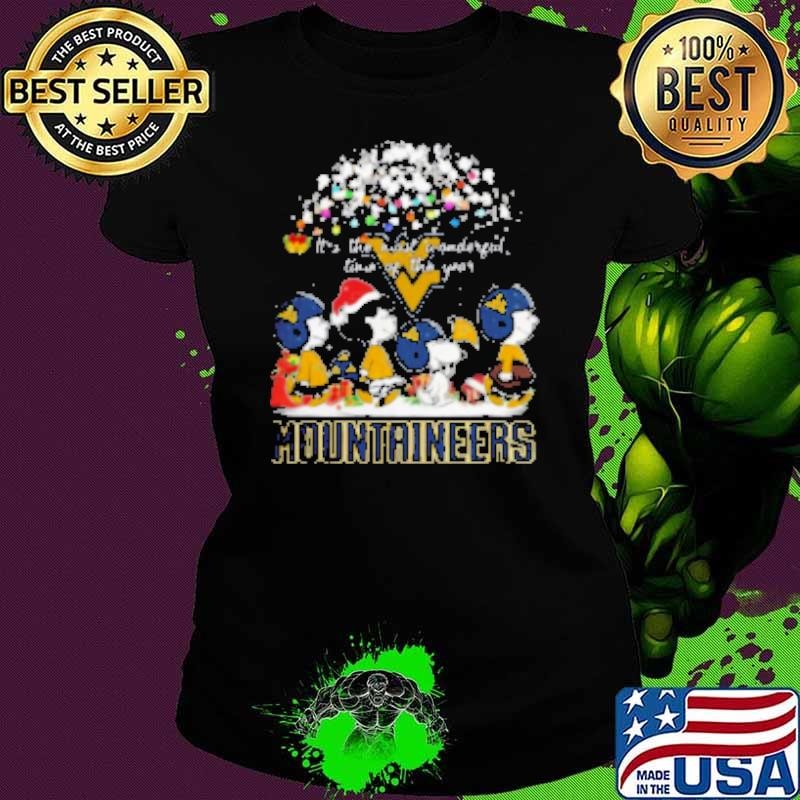 Peanuts West Virginia Mountaineers It's The Most Wonderful Time Of The Year Winter Shirt