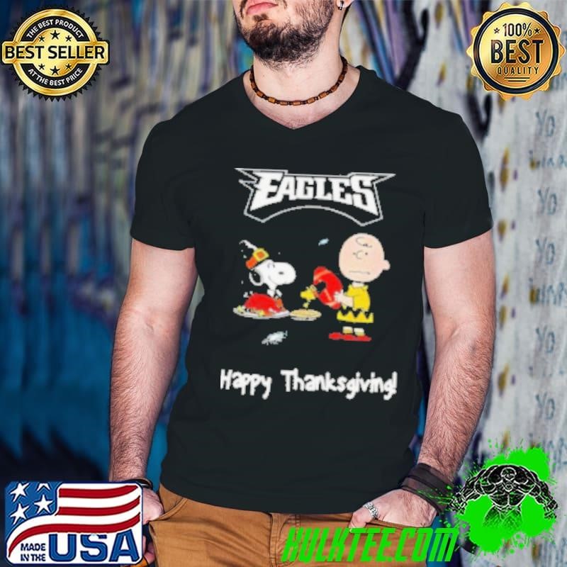 Peanuts philadelphia eagles NFL Football happy thanksgiving 2024 Shirt