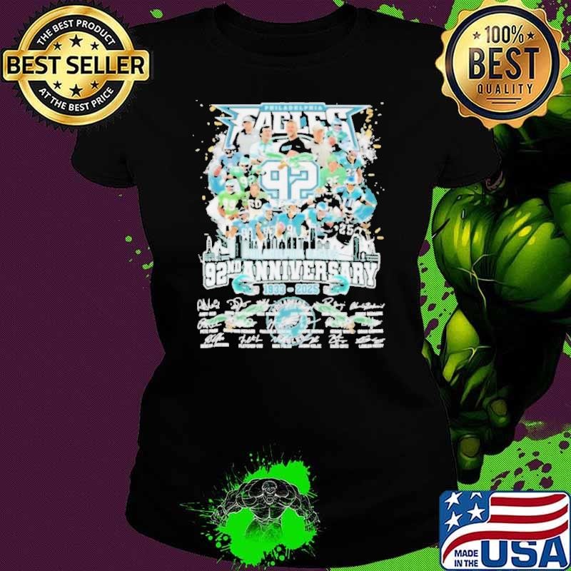 Philadelphia Eagles 92nd Anniversary 1933 2024 Signatures shirt