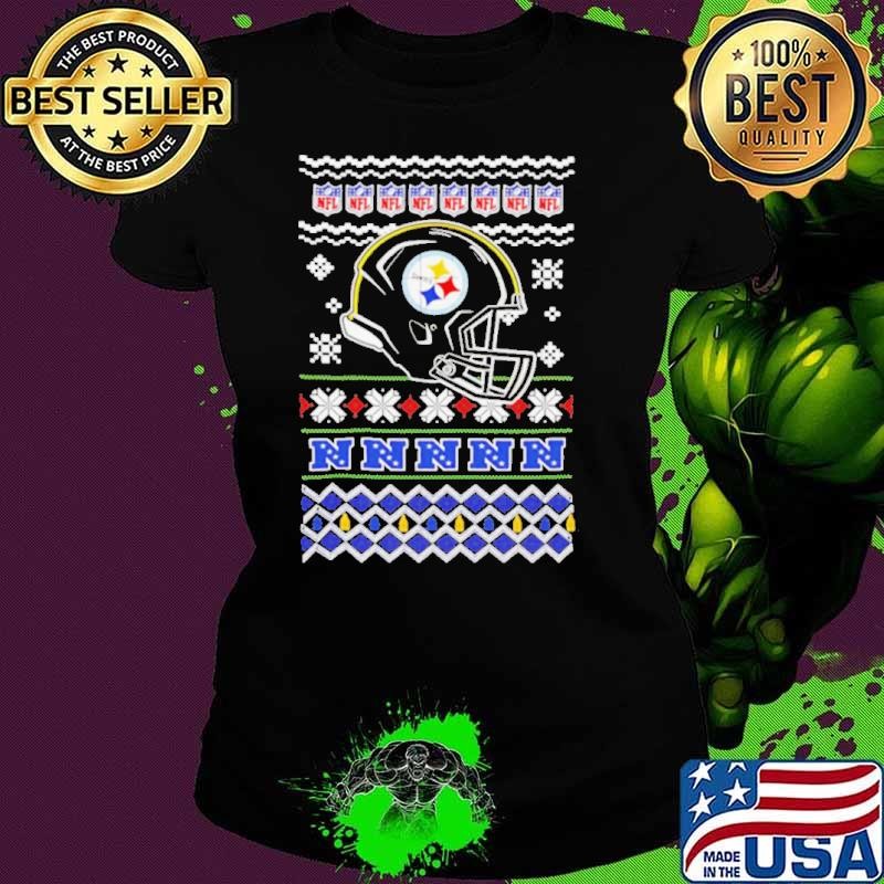 Pittsburgh Steelers NFL football Christmas helmet shirt