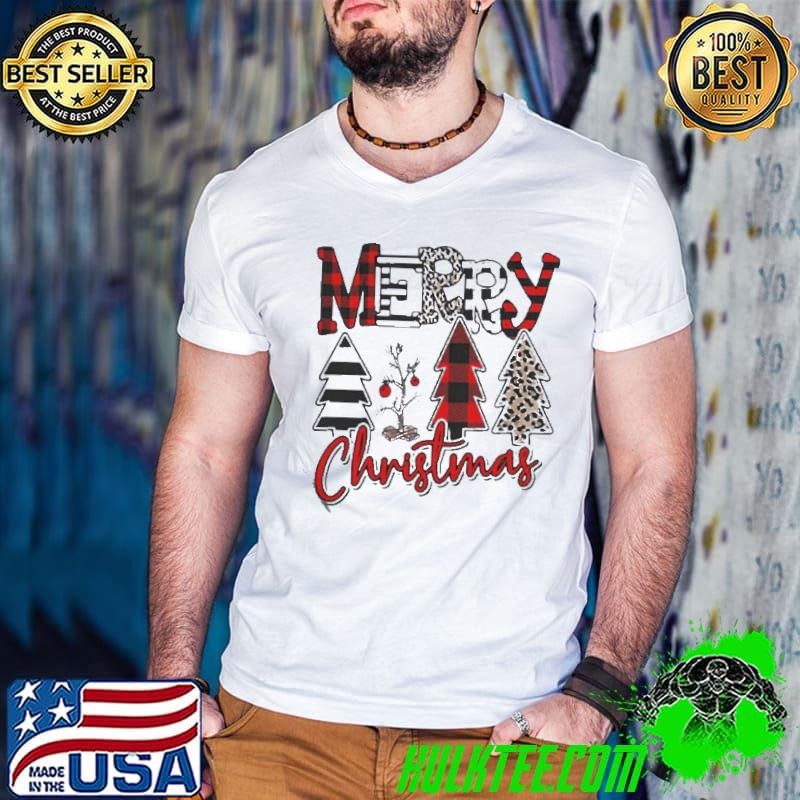 Plaid Merry Christmas Tree shirt