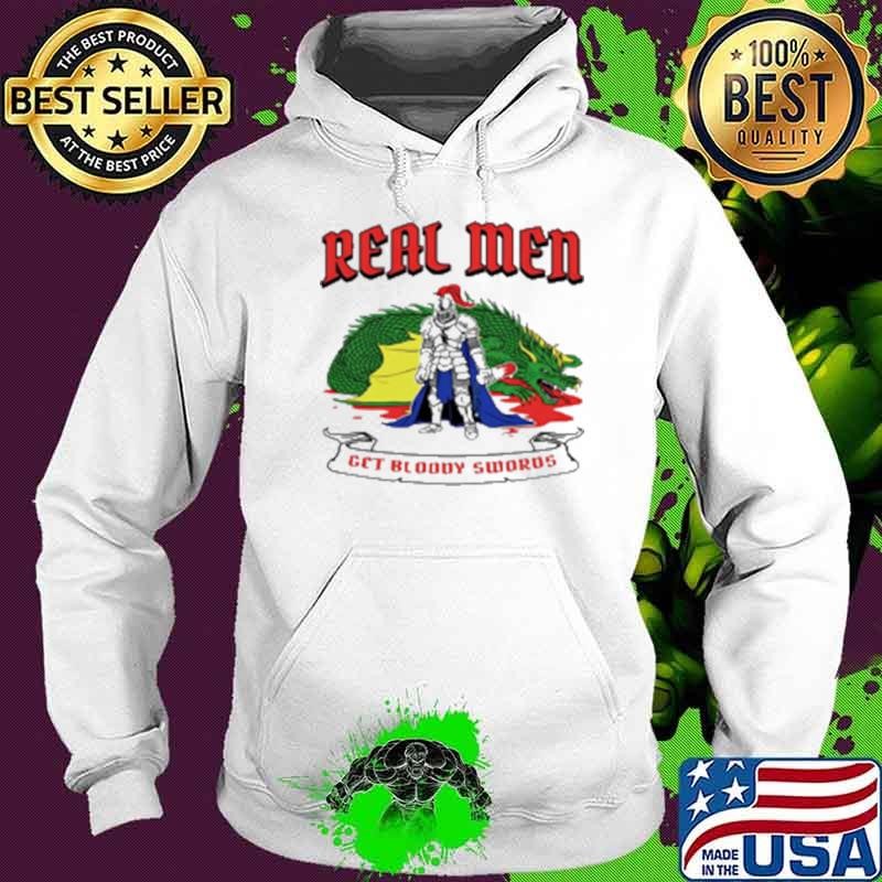 Premium Real men get bloody swords Hoodie