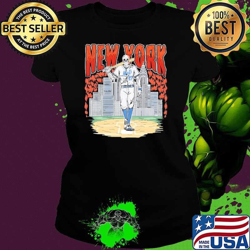 Reed Garrett New York Mets Skull Ladies tee