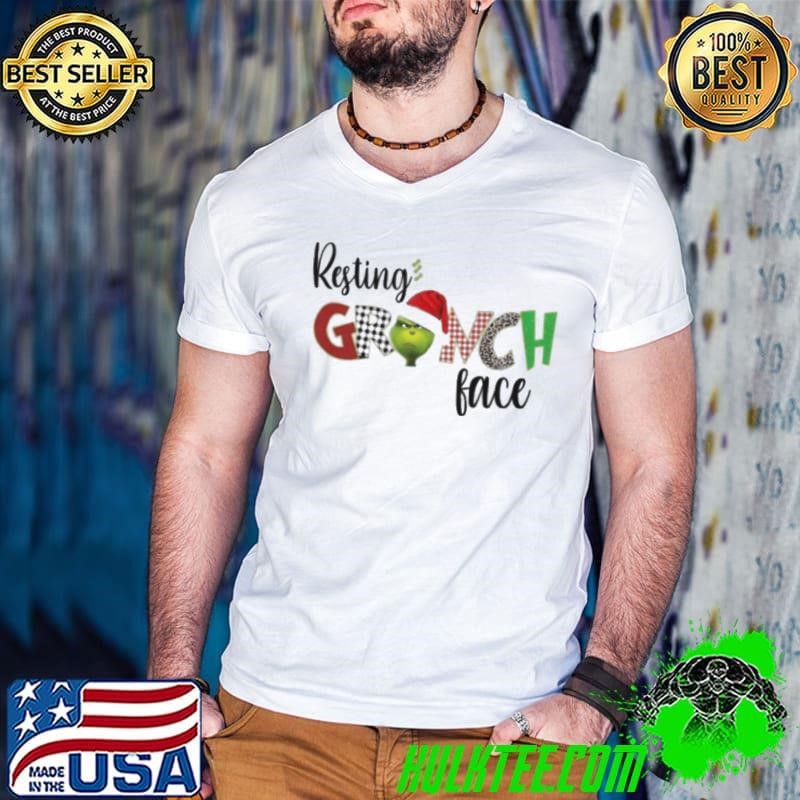 Resting Grinch Face Christmas 2024 Shirt
