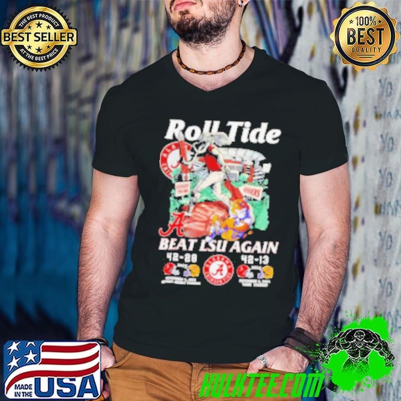Roll Tide Alabama beat LSU again mascot Guys V Neck