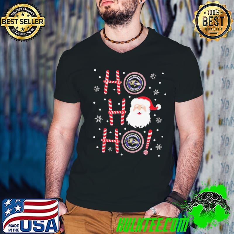 Santa Claus Ho Ho Ho Baltimore Ravens Christmas shirt