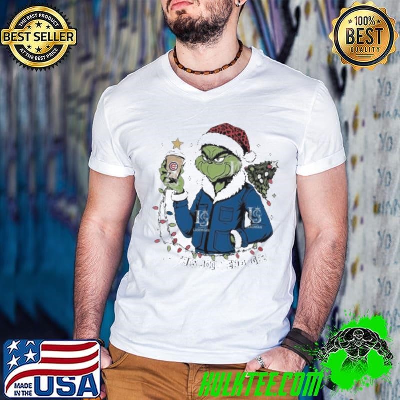 Santa Grinch Chicago Cubs Is This jolly Enough Merry Christmas shirt