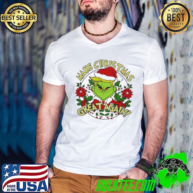 Santa Grinch Trump Greench 2024 Make Christmas Great again shirt