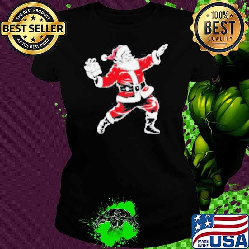 Santa throwing a gift box Christmas shirt