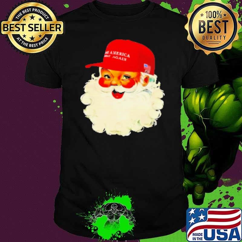 Santa with hat Make America Great Again Christmas Shirt