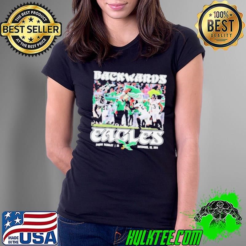 Saquon Barkley Saquon Backwards Eagles Ladies Tee