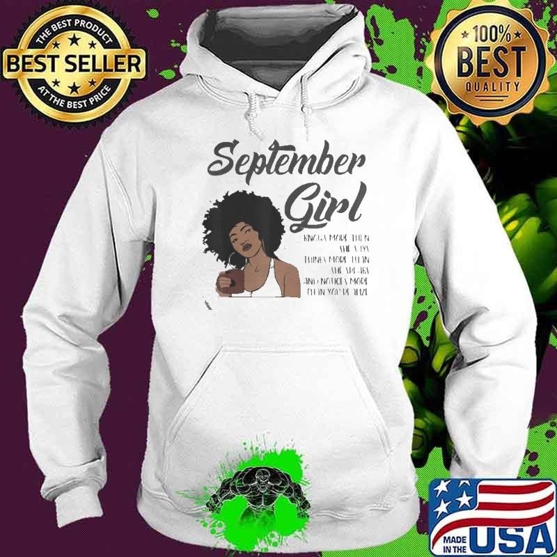 September Girl Birthday American Black Women Virgo Libra Hoodie