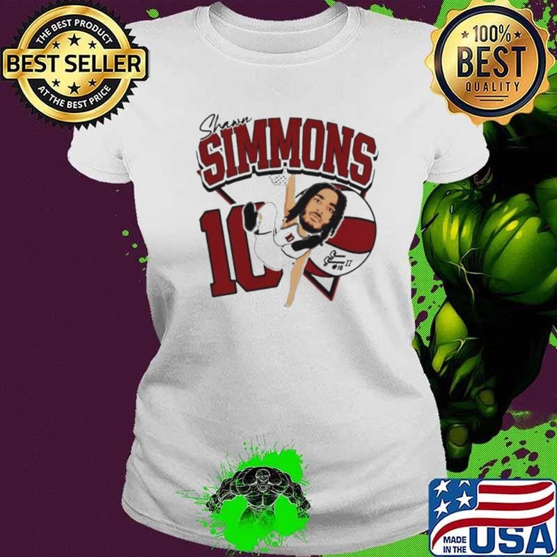 Shawn Simmons II Saint Joseph’s Hawks cartoon shirt