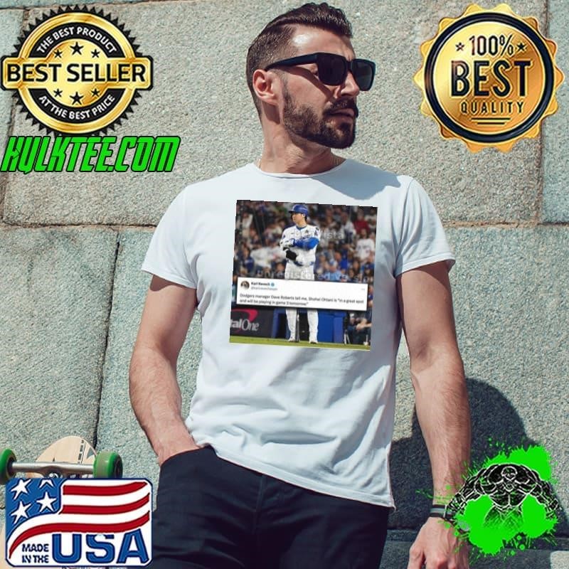 Shohei Ohtani is expected to play World Series Game 3 Dave Roberts tells ESPN Poster Unisex