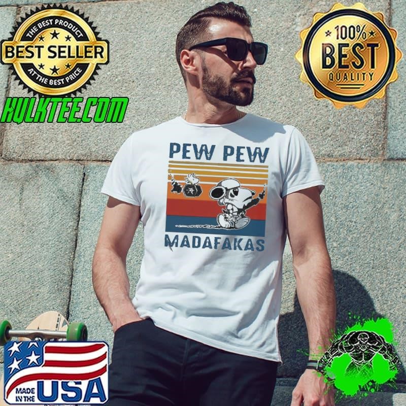 Snoopy Pew Pew Madafakas Vintage Unisex