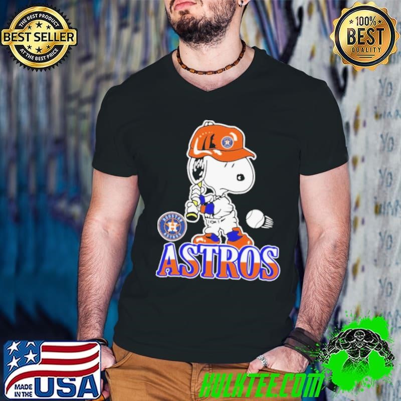 Snoopy Playing Baseball Houston Astros shirt