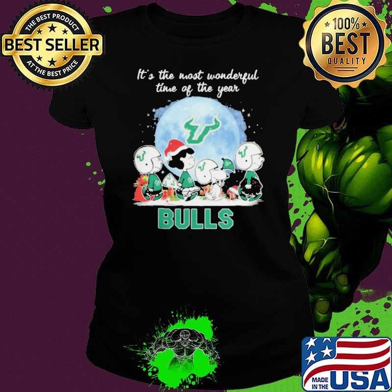 South Florida Bulls It The Most Wonderful Time Of The Year Peanut Characters Christmas Shirt