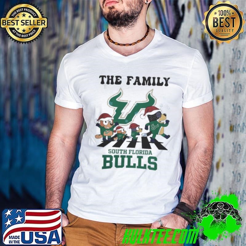 South Florida Bulls X Family Bluey Merry Christmas 2024 Guys V Neck
