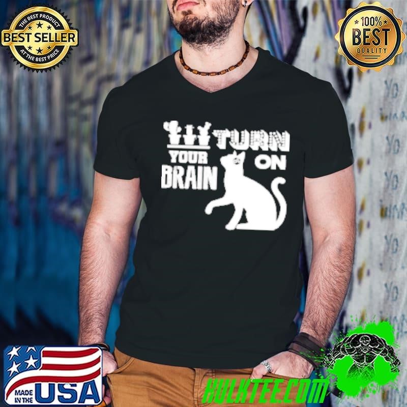 TURN ON YOUR BRAIN Guys V Neck